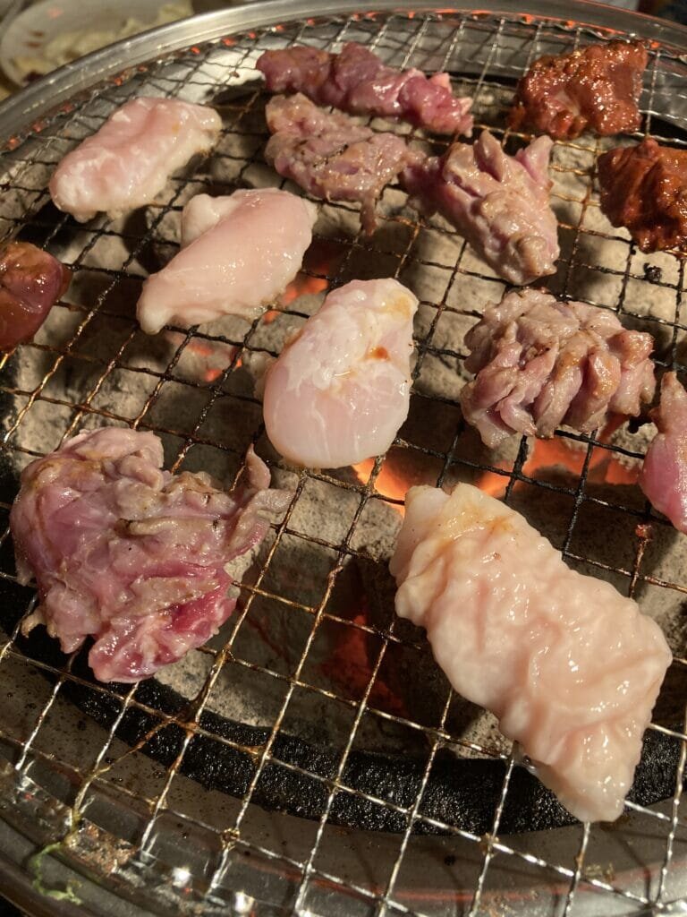 Grilling horumon