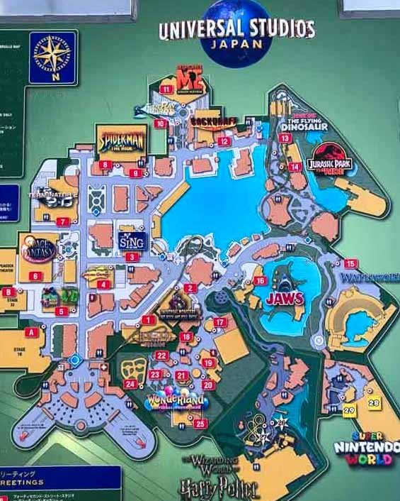 Universal Studios Osaka Map 2023 - Image to u