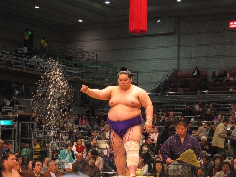 Osaka's Sumo Tournament: purification